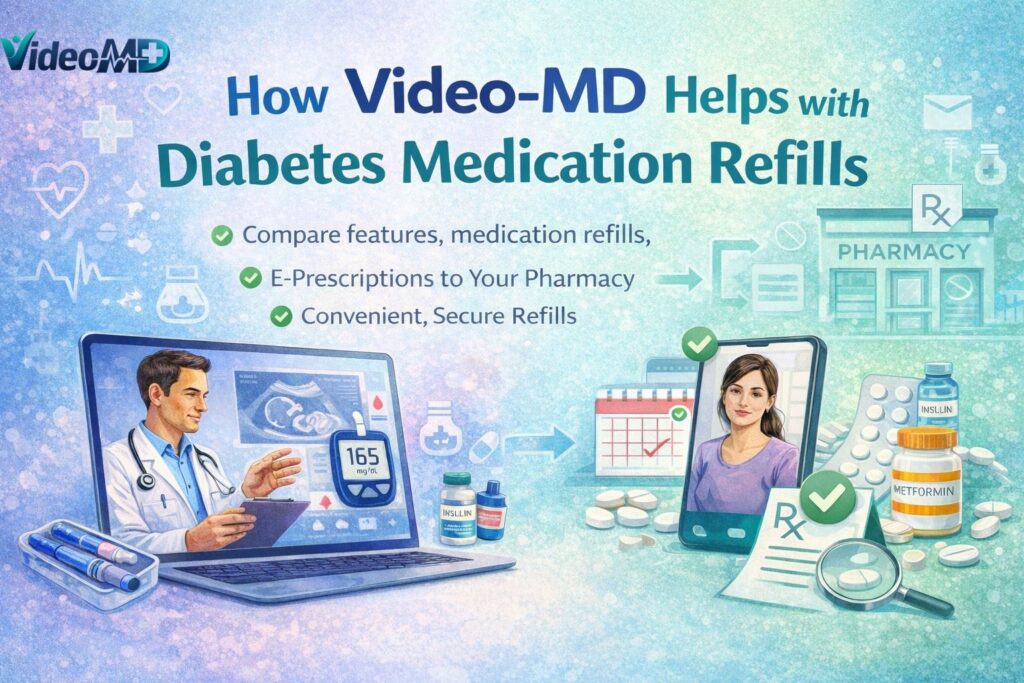How Video-MD Helps with Diabetes Medication Refills