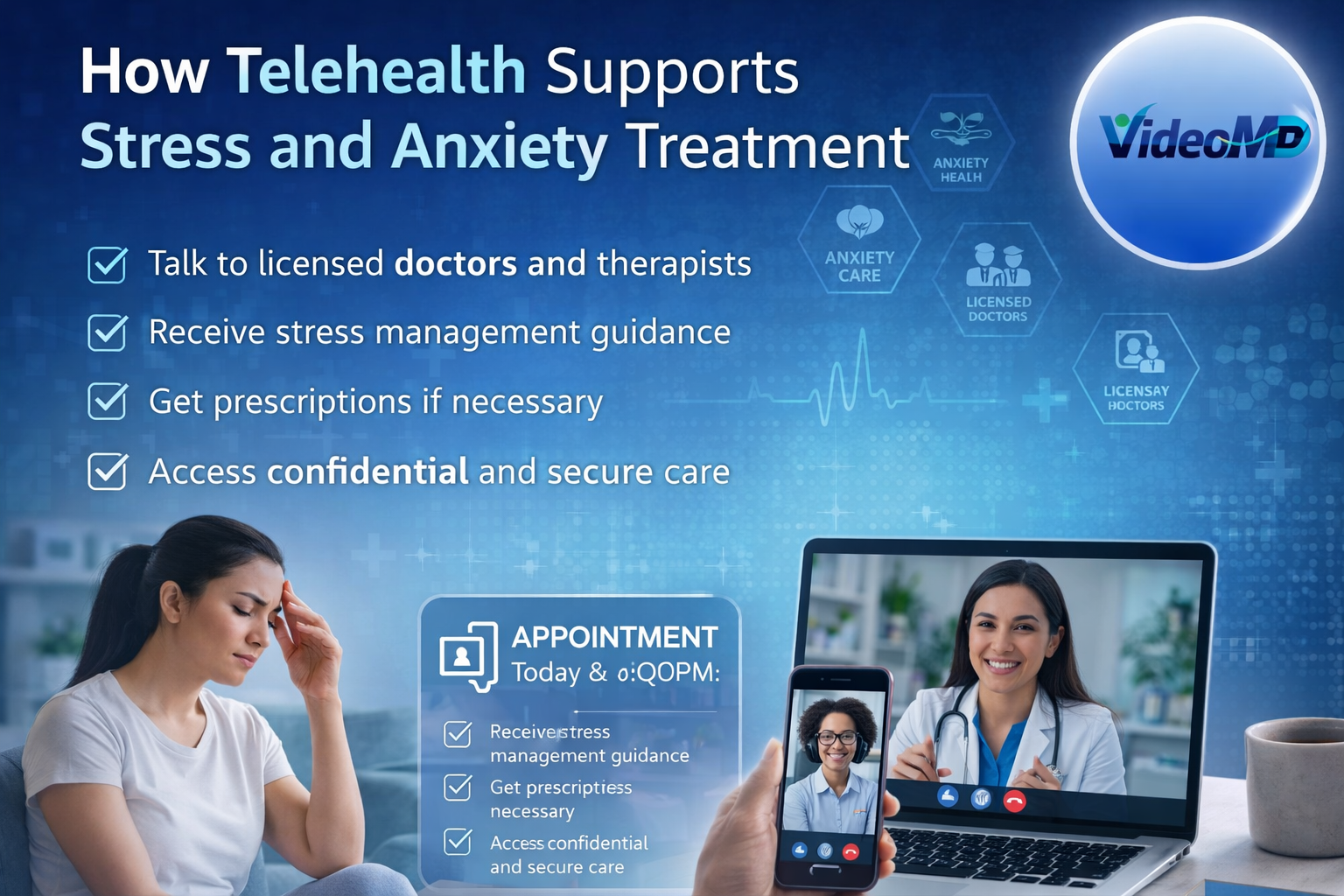 How Telehealth Supports Stress and Anxiety Treatment
