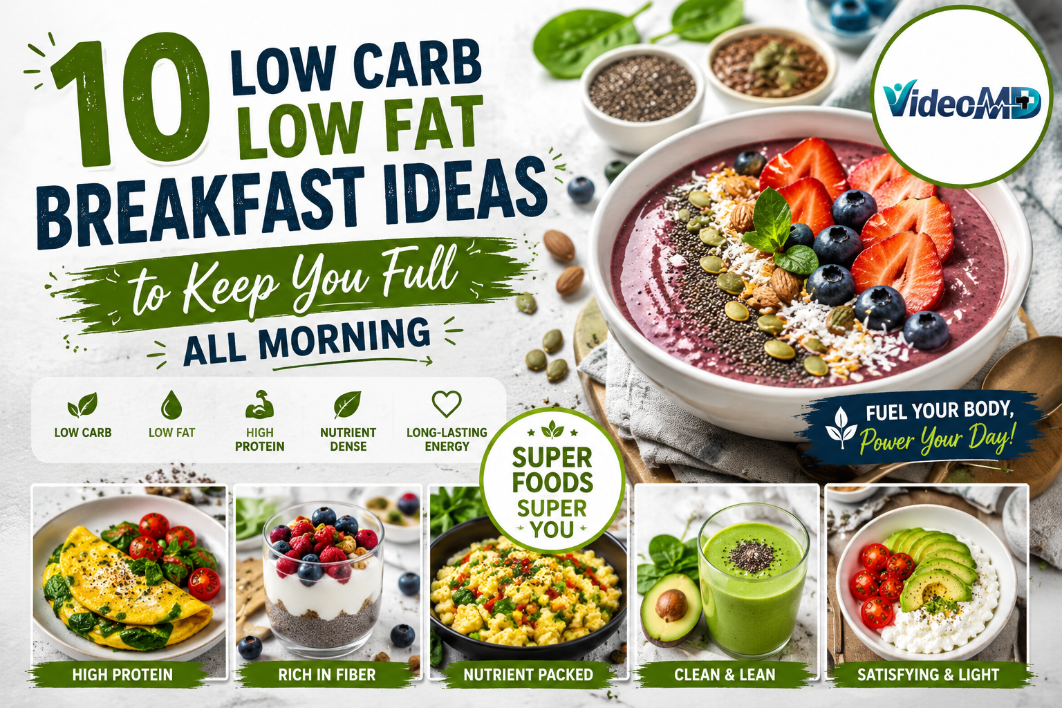 10 Low Carb Low Fat Breakfast Ideas to Keep You Full All Morning