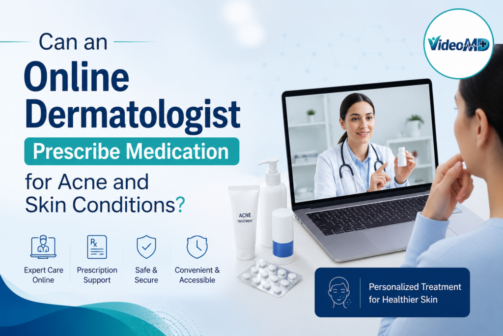 Can an Online Dermatologist Prescribe Medication for Acne and Skin Conditions