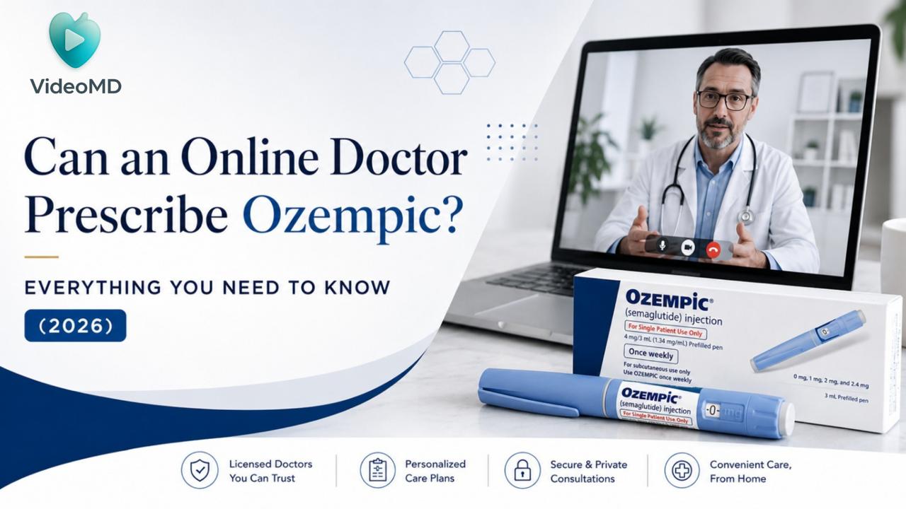 online doctor prescribing Ozempic telemedicine consultation