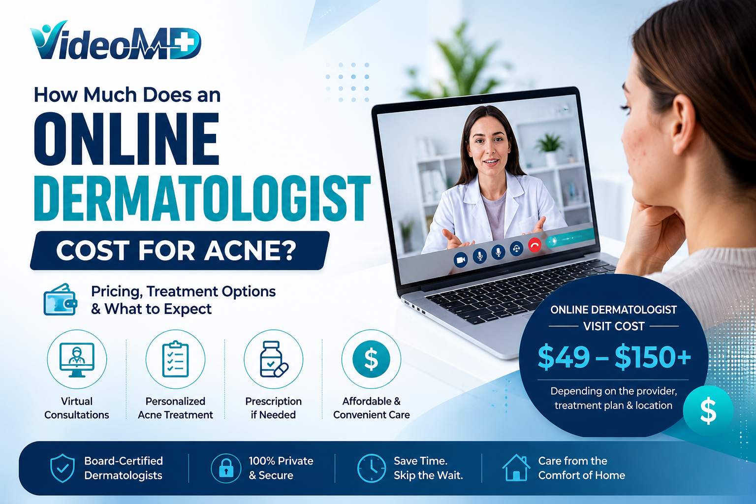 How Much Does an Online Dermatologist Cost for Acne