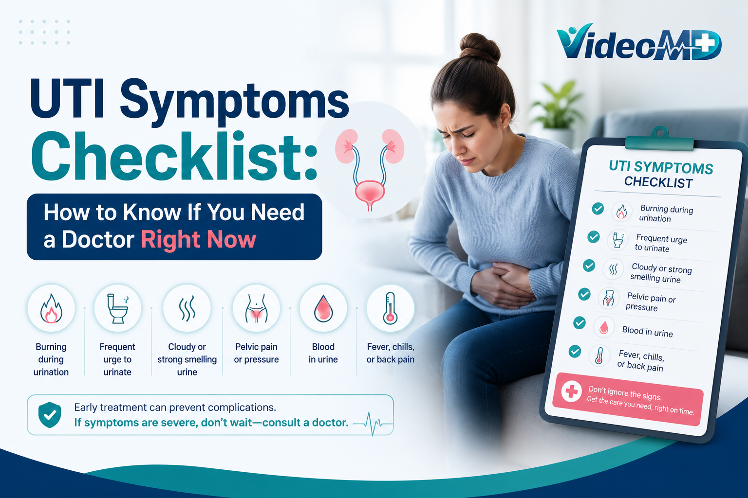 UTI Symptoms Checklist How to Know If You Need a Doctor Right Now
