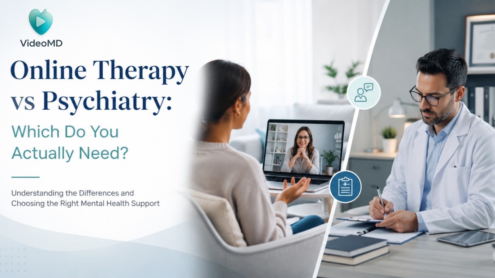 online therapy vs psychiatry difference